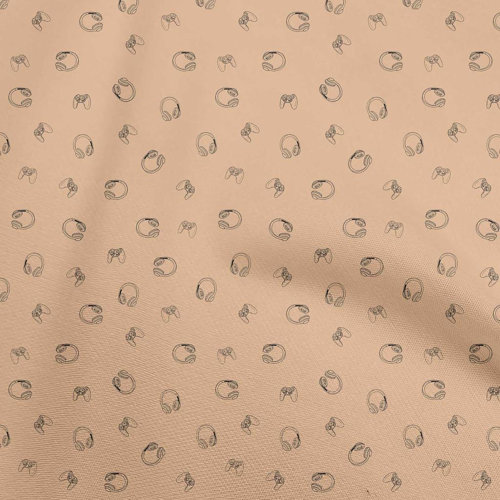 oneOone Хлопчатобумажная гибкая серая ткань Ретро ткань для наушников для шитья напечатанная ткань для рукоделия во дворе 40 дюймов