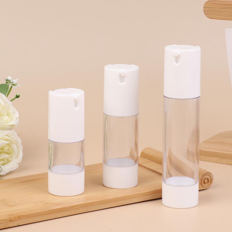 1Pcs 15/30/50ml Luxury Refillable Airless Pump Bottles Portable Vacuum Cosmetic Containers for Lotion Treatment and Travel Use