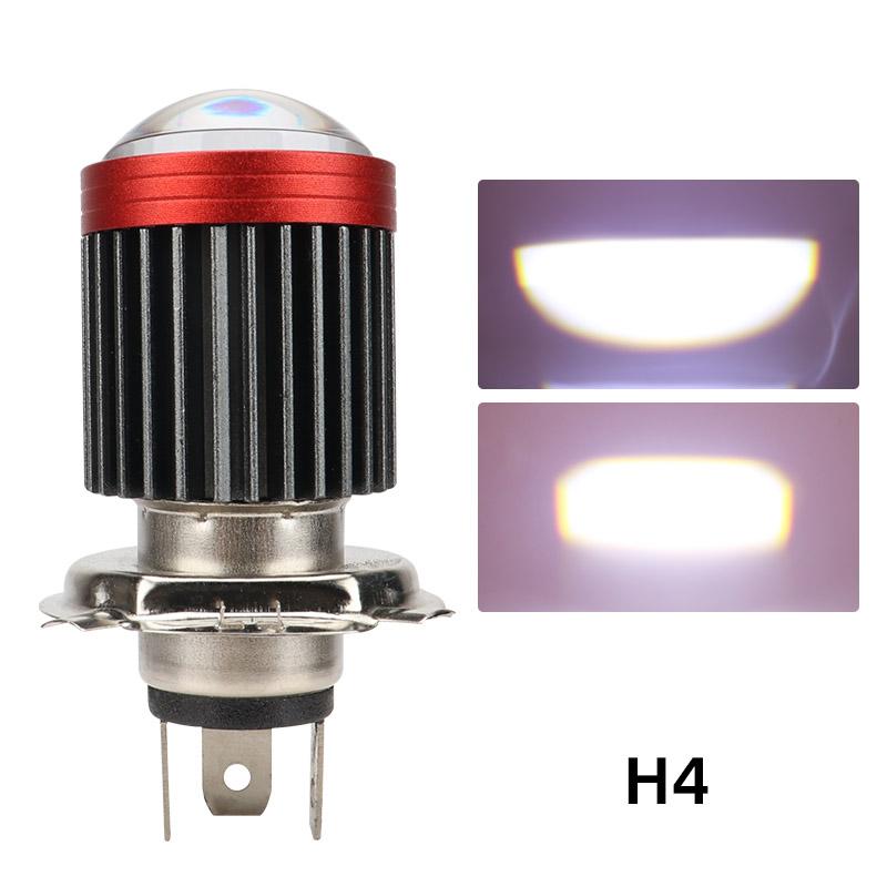 H4 LED H6 BA20D LED Мотоциклетные лампы фар CSP Линза Белый Желтый Ближний Дальний Свет Противотуманный Свет Скутер Мотоцикл Лампа Аксессуары