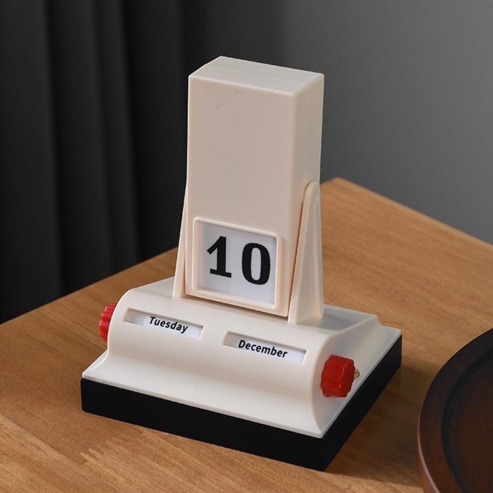 Ретро Вращающийся Календарь Свет Роскошный Вечный Календарь Креативный Настольный Календарь Отель