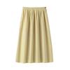 MUJI Women's Hemp Cotton Easy Long Skirt, BE1VBA5S, Yellow, Size L