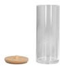 Transparent Makeup Cotton Swabs Holder Decorative Makeup Remover Pads Container  Bathroom