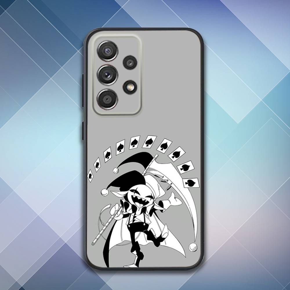 Чехол для телефона J-Jevil Deltarune Game для Samsung S25, S24, S21, S22, S23, S30, Ultra, S20, Plus, Fe, Lite, Note, 10, 9, 5G Черный