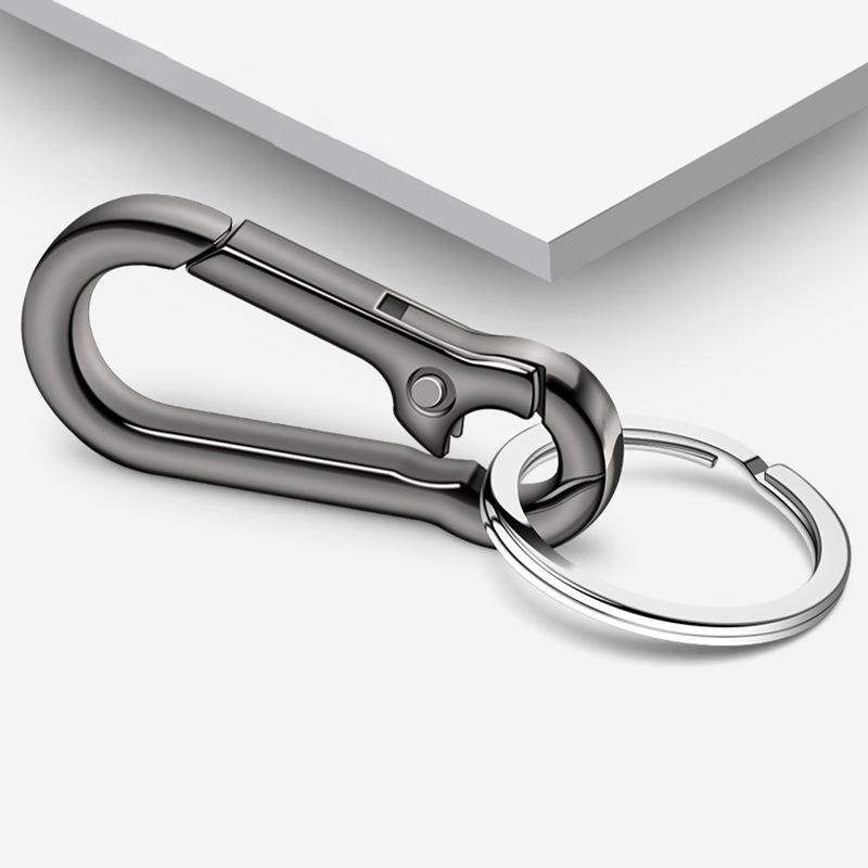 Мужская пряжка из нержавеющей стали в форме тыквы, брелок для ключей, зажим для ремня, антипотеряемая пряжка, подвесное украшение для автомобиля