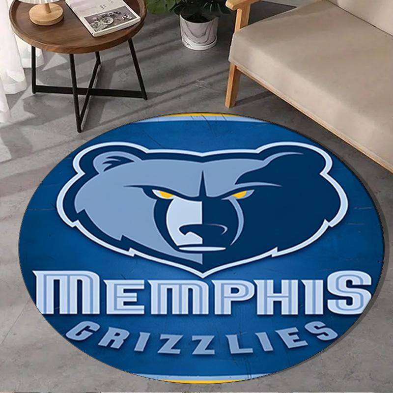 Grizzly Marks Logo Design Round Rug for Livingroom,Bedroom, Palyroom, Chair Rug, Area rug, Circle Carpet, Large Size Fan Christmas gift