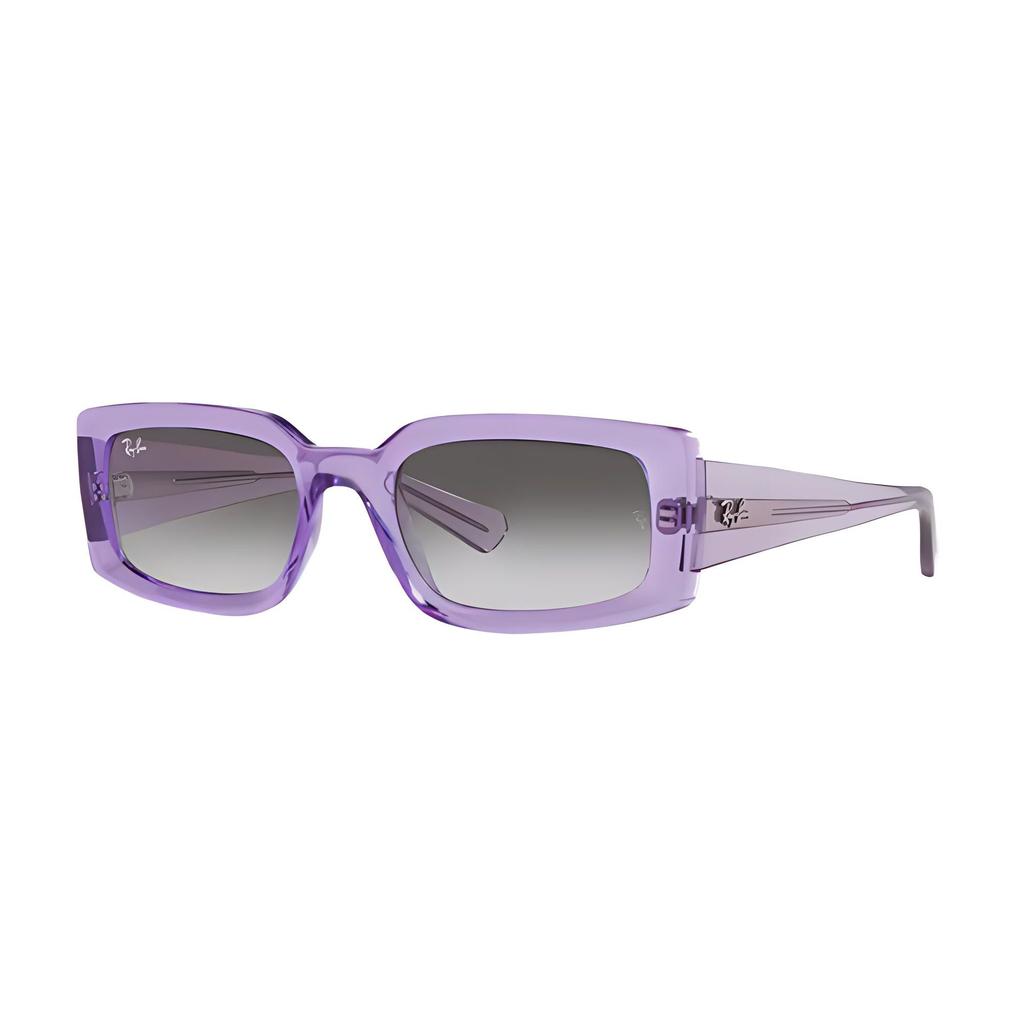 Ray-Ban Rectangle Sunglasses With Logo Unisex sunglasses Purple 0RB4395F-66858E