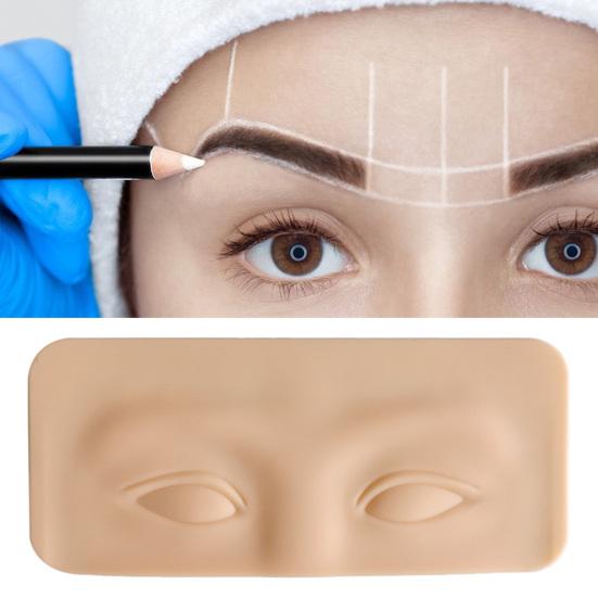 Реалистичный утолщенный, устойчивый, не тускнеющий 3D силиконовый макияж для бровей и глаз, тренировочная поставка для кожи для начинающих