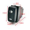 1PC Red LED Light Car DRL Radar Power On Off Fan Switch Button with wire For Mitsubishi Outlander 06-12 Pajero Lancer