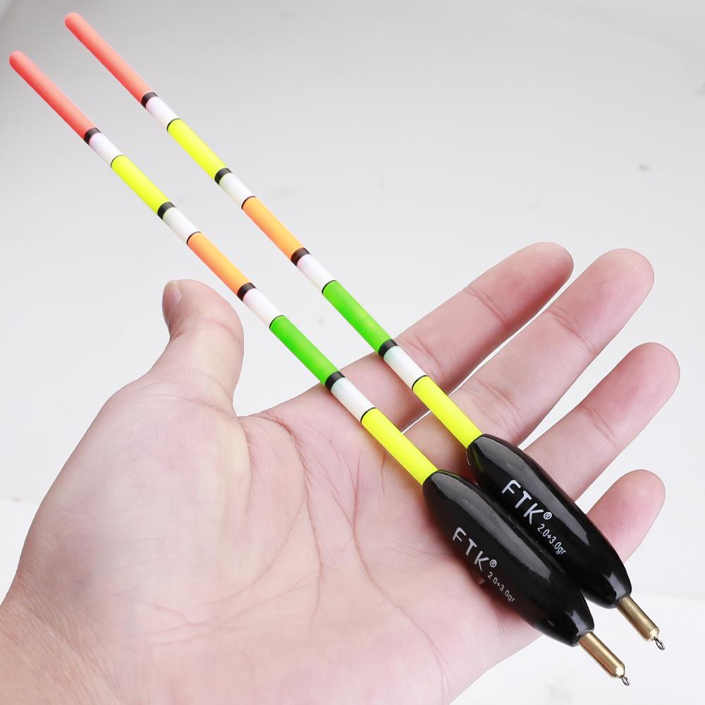 FTK 5 шт. аксессуаров для рыболовных снастей на открытом воздухе для поплавка со свинцовой рубашкой из дерева, большой плавучестью и утолщенным хвостом