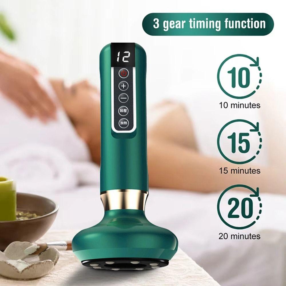 Infrared Heat Electric Cupping Massager Body GuaSha Machine Back Massage