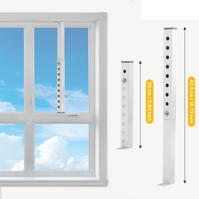 B03B-Регулируемый оконный стопор для кондиционера, Маленькие защитные решетки для окон для детской безопасности, Оконные стопоры для вертикального скольжения