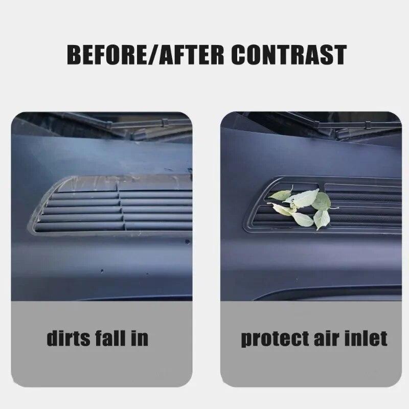 Air Inlet Protection Cover for Tesla Model 3 Y Insect-proof Net Front Trunk Air-conditioning Cover Intake Grille Clean Filter