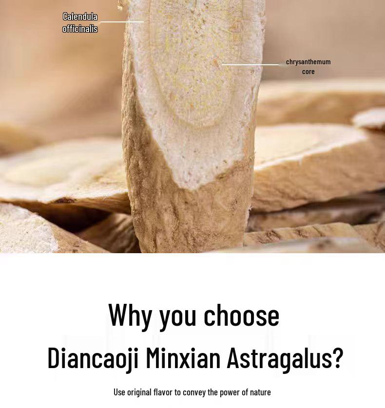 Настоящий дикий астрагал ганьсуский 500 г - Премиальный китайский травяной лекарственный препарат в ломтиках для супа и настоя
