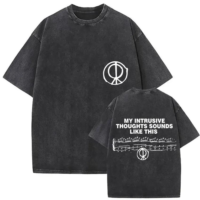 Washed Rosalia Lux Tour Printed T Shirts Streetwear Oversized Yk Women Men Pop Music Short Sleeve Streetwear Female Clothing