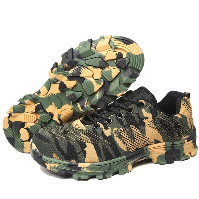 Anti-smashing and Anti-piercing Safety Shoes, Fly-woven Labor Insurance Shoes, Wear-resistant and Non-slip, Breathable and Deodorant Work Shoes