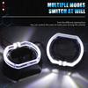 Car LED Headlight Decorative Cover High-Brightness Heat-Resistant Anti-glare Universal Easy To Install Car Light Accessories