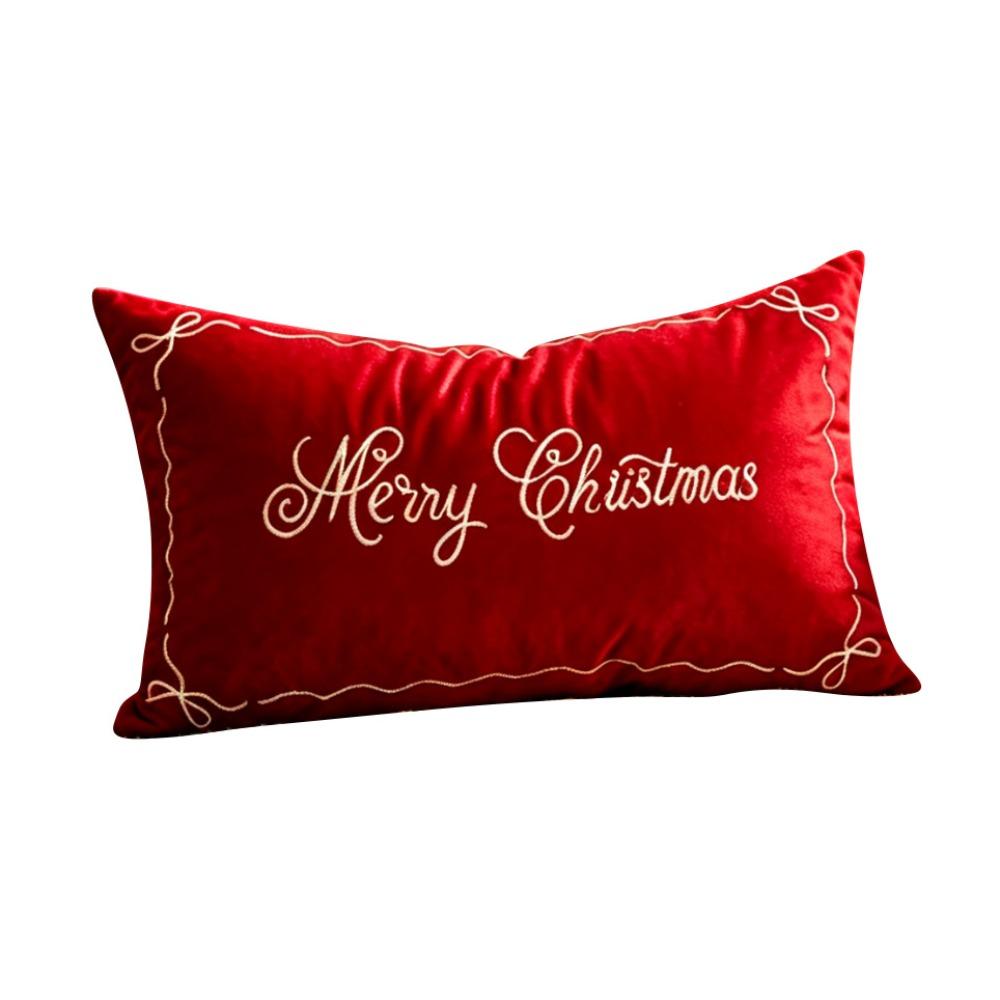 30*50cm Christmas Pillow Cover Soft Throw Pillowcase Sofa Cushion Covers Christmas Decoration