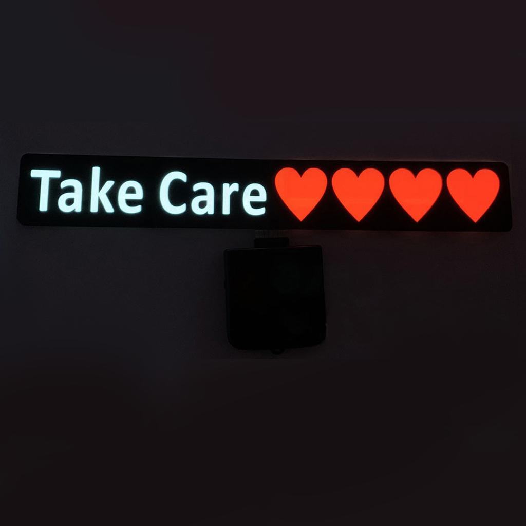 Светодиодные светоотражающие светящиеся наклейки, подходящие для заднего стекла автомобиля, наклейки с черепом, поддельная модель такси, ребенок на борту, автомобильный аксессуар