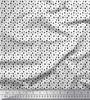 Black Japan Crepe Satin Fabric Uneven Dot Brush Stroke Print Fabric by the Metre 42 Inch