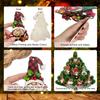 Christmas Dwarf Wood Sign Xmas Tree Faceless Gnome Hanging Ornaments Cute Cartoon Wooden Pendant for Home Parties Decoration
