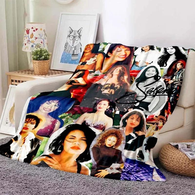 Selena Quintanilla Сакура красивые одеяла флисовый текстильный декор многофункциональные мягкие пледы для дивана уличное одеяло