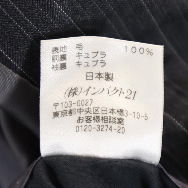 Polo by Ralph Lauren Сделано в Японии шерстяная полоска Пиджак приталенный с длинным рукавом Мужской Б/у