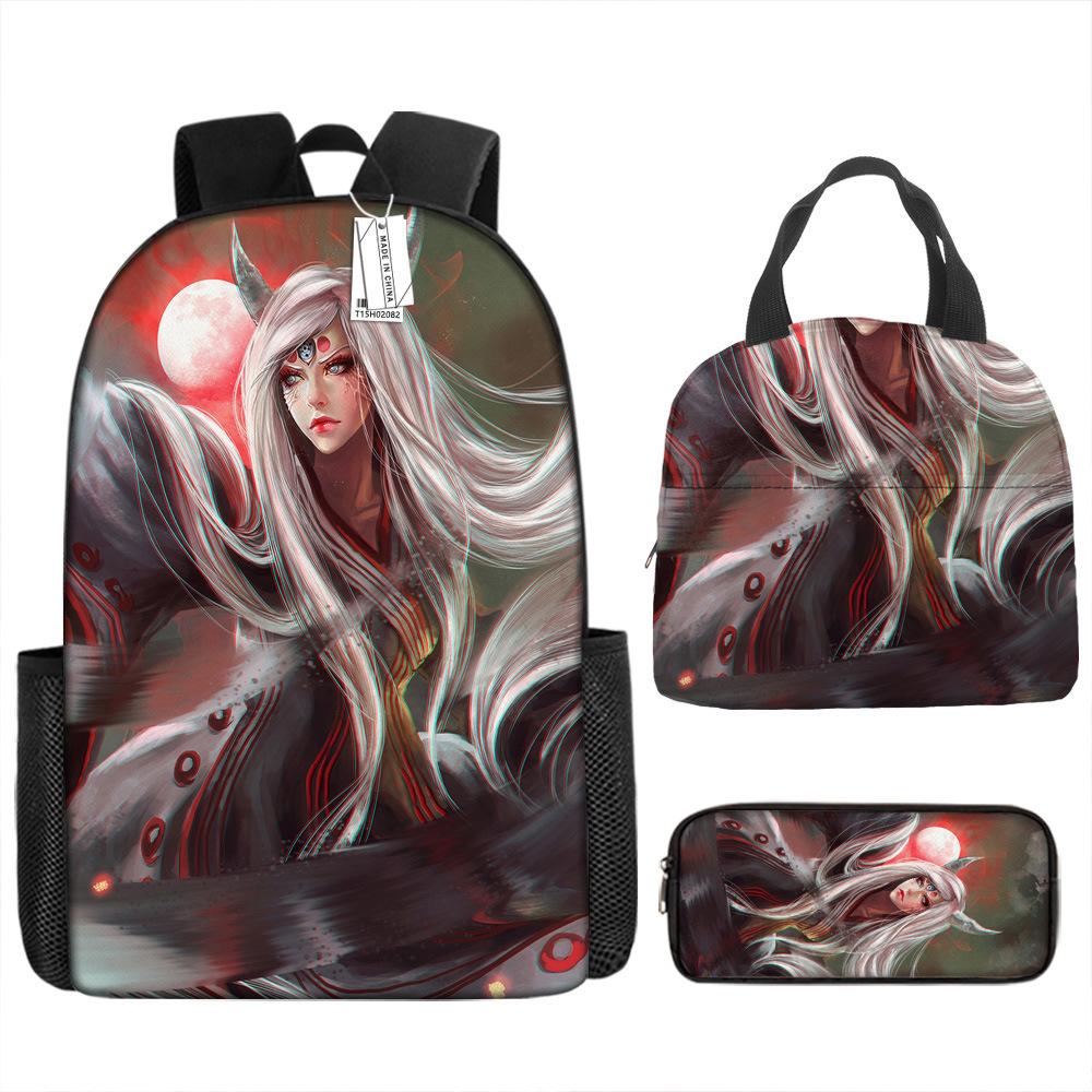 Рюкзак Наруто для учеников начальной школы 3-й 5-й 6-й класс детский рюкзак большой вместимости водоотталкивающий