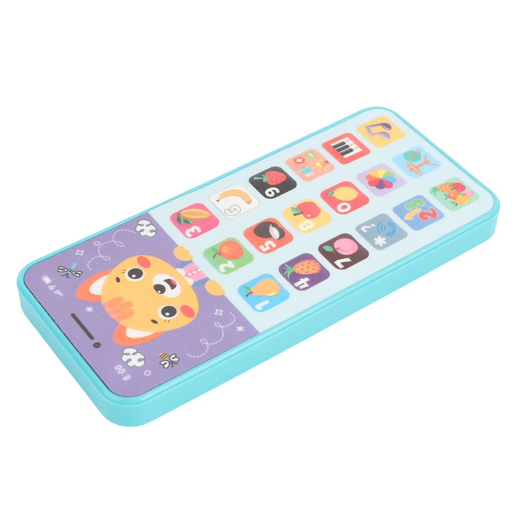 Детский игрушечный мобильный телефон Изучение английского языка Перезаряжаемый Имитированный Смартфон Игрушка для Развития Зеленый