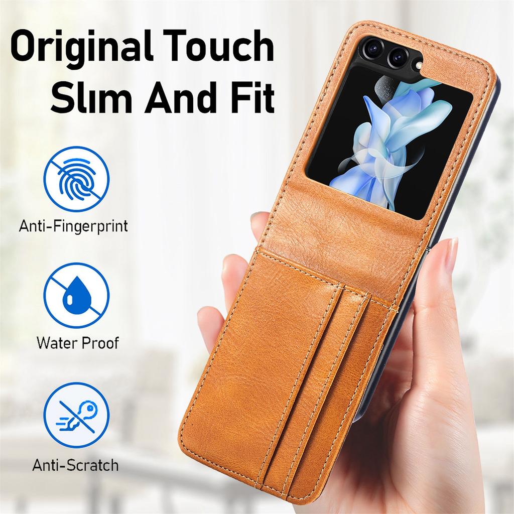 Кожаный чехол-сумка с функцией кошелька для Samsung Galaxy Z Flip 5 4 5G Flip3 Flip4 Flip2 Flip5 Flip 3 2, карманный чехол для телефона с карманом для карт