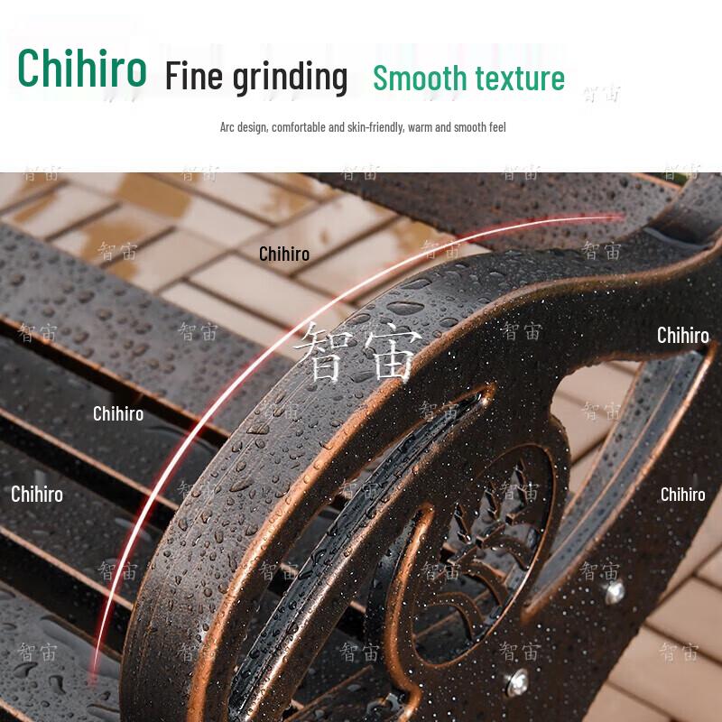 Парковая скамья Zhizhou Outdoor Dolphin из литого алюминия