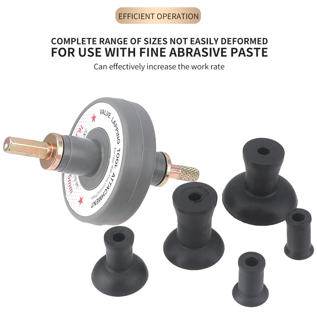 Набор инструментов для притирки клапанов, Насадка для притирки клапанов для дрели, Набор для притирки клапанов малого двигателя с 5 присосками