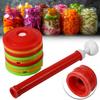 Hot 10Pcs/set Vacuum Sealer Jar Lids With Vacuum Pump Reusable Pickle Jar Sealing Covers Food Storage Accessories For Home Jar