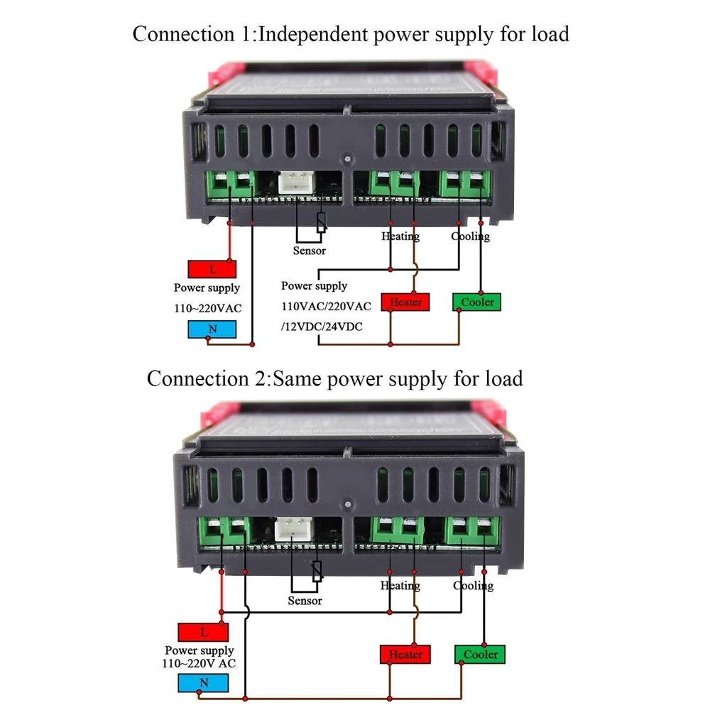 STC-1000 STC-3028 12V 24V 220V Цифровой Термостат Термометр Гигрометр Контроллер Регулятор Температуры и Влажности