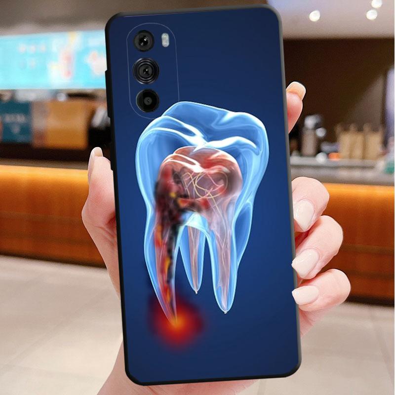 Чехол для телефона для Motorola Edge 50 40 Pro 60 50 40 30 Ultra Neo Fusion Moto G85 G72 G53 G54 G84 G13 G32 Стоматологические определения зуб