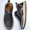 Men's Sneakers Thick Sole Walking Shoes Male Fashion Casual Footwear Solid Color Board Shoe