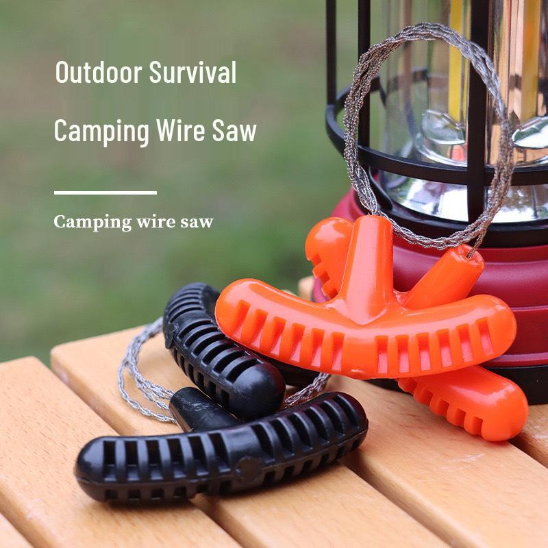 Мини карманная походная пила-струна для выживания с полипропиленовой рукояткой