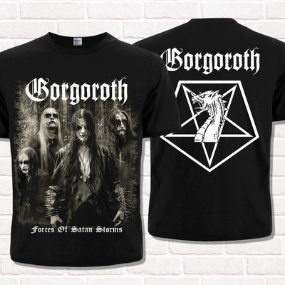 С Рождеством Группа Gorgoroth Хлопок Все Размеры Футболка E32.15 Унисекс Футболка