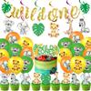 Make Your Party Shine With These Green Themed Forest Animal Wild One Decorations