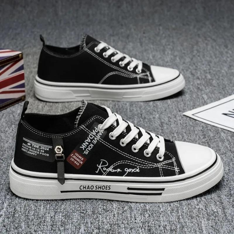 Мужская обувь, Весенняя дышащая тонкая модель, Студенческая спортивная и повседневная обувь на плоской подошве (кеды)