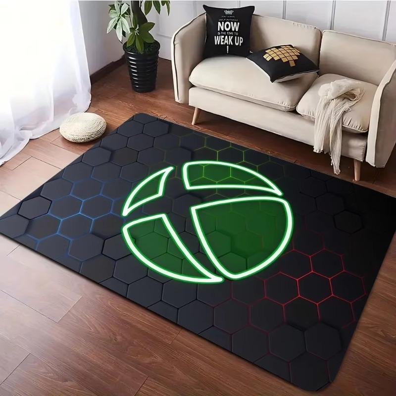 Xbox Gaming Carpet Living Room Washable Floor Lounge Large Area Non-Slip Carpet Teen Boy Girl Room Decoration Rug