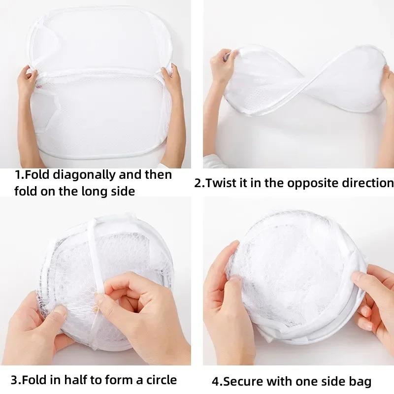 Корзина для грязного белья Корзина для грязного белья Скелет Вентилируемая Складная Легкое хранение Портативная Большая вместимость Корзина для хранения