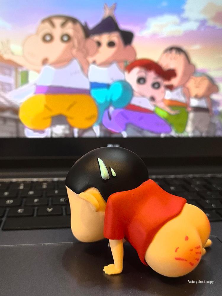 2024 Автомобильное украшение Крейон Шин-чан для консоли Tesla/BYD или сиденья пассажира