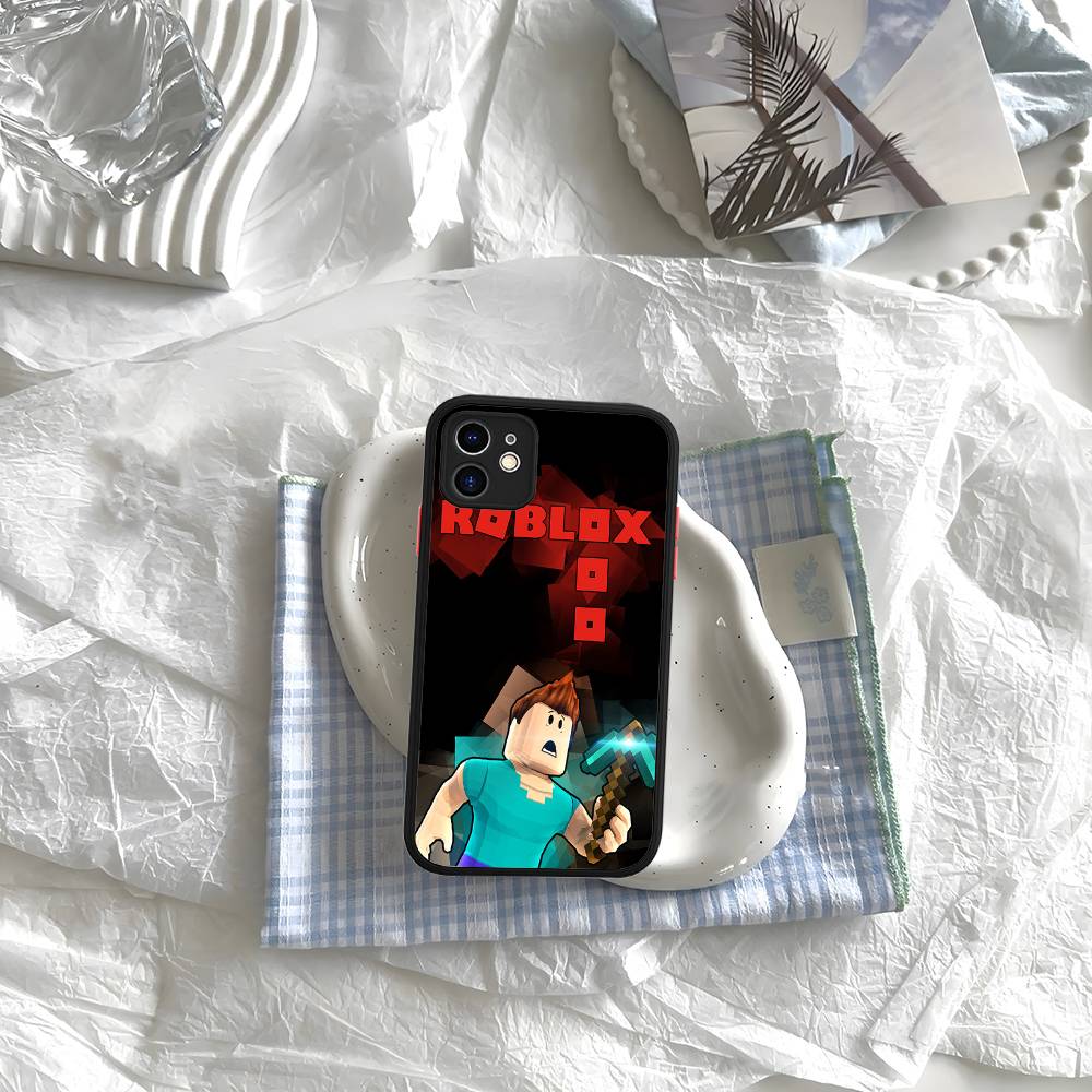 Игровой R-Roblox-ES Чехол для телефона для iPhone 16 15 14 11 12 13 Pro Max Plus 12 XS Max Задняя крышка Матовый чехол