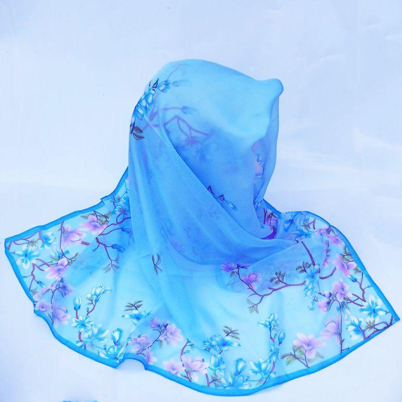 Scarf for Middle-aged Women Summer Thin Square Scarf Sunscreen Shawl Fashionable Shawls for Women