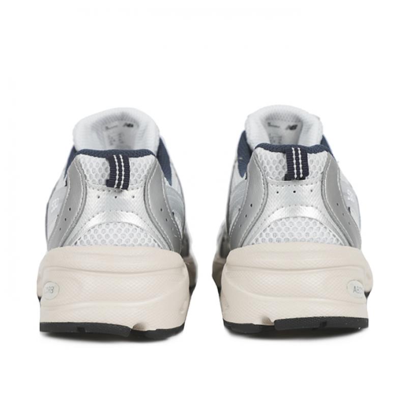 New Balance 530 Gs Summer Fog Silver Metallic Navy