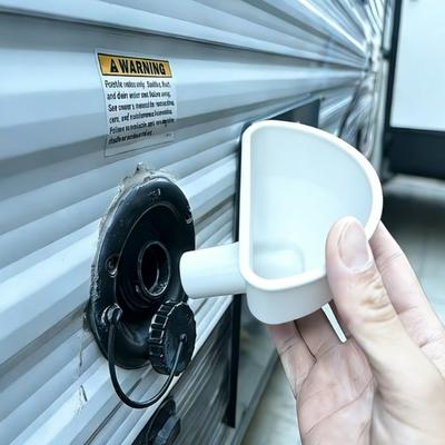 Портативная воронка для залива воды в автодом, воронка против пролива для прицепа-автодома, прочная воронка для воды автодома, аксессуар для автодома