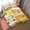 Cartoon character (Pom Pom Purin) printed bedding set duvet cover 1 duvet cover 2 pillowcases adult and children bedding set lux