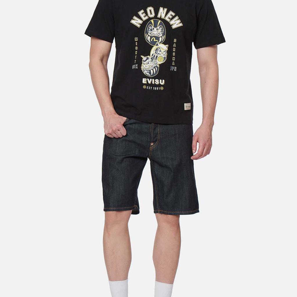 EVISU SS22 Shorts Men's Denim Blue 2ESHTM2DS207XXCT