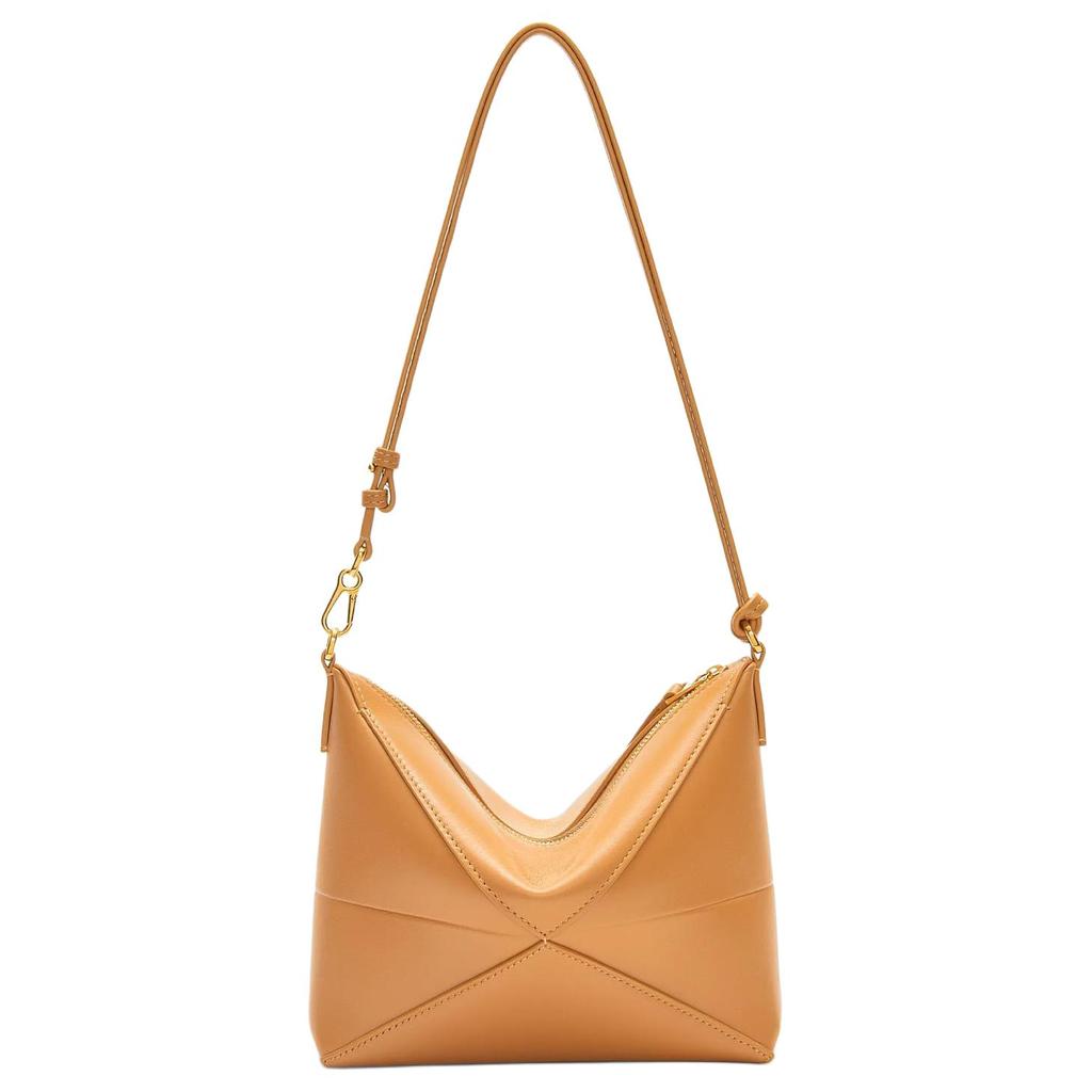 Loewe Fold Detachable Adjustable Shoulder Strap Leather Crossbody Clutch Bag Women Bags Brown C510PT1X01-2586