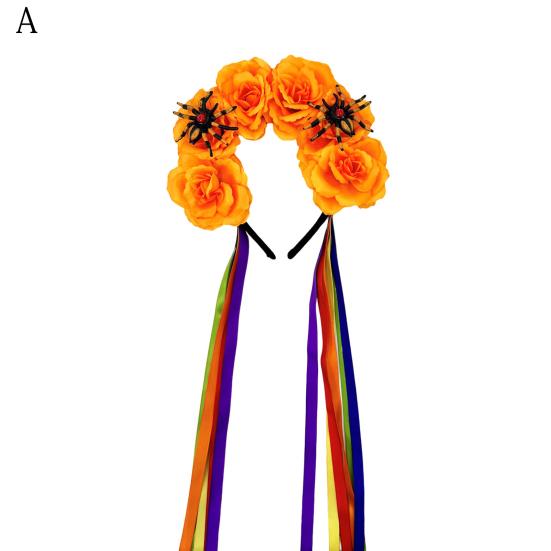 Женская атласная повязка на голову с красочным цветочным декором, обруч для волос яркого цвета.